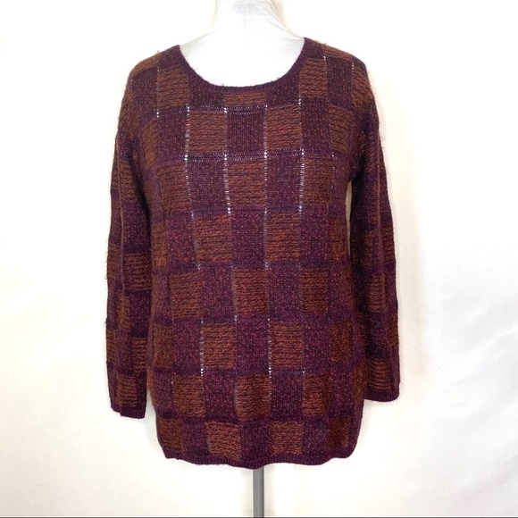 Lucky Brand Sweater Colorblock Knit Tunic - M‎ - Picture 1 of 11